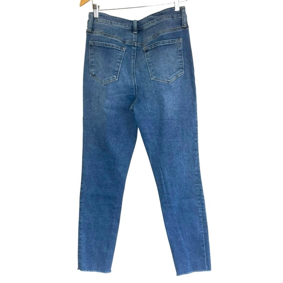 Max Studio Womens Jeans 10 Blue Indigo Dark Wash High Rise Skinny LM3180021 - Picture 2 of 10